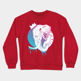 Dual Color Royal Elephant Crewneck Sweatshirt